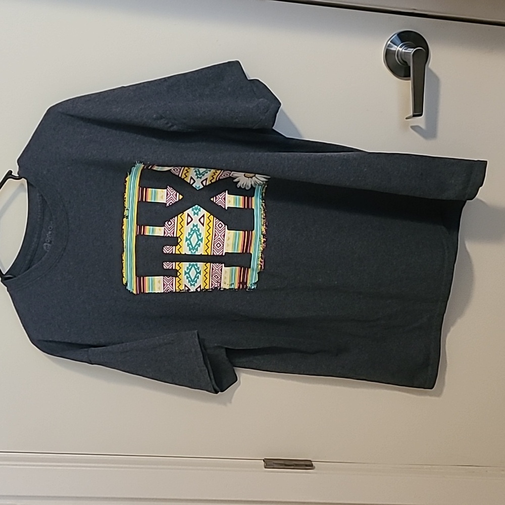 Girlie Girl Gray‎ Graphic Short Sleeve XL Tee Women's Pre-Owned Outdoors Casual